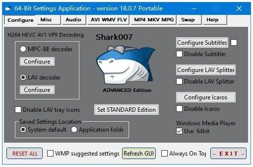 Shark007 Codecs(多媒体编解码器套件) v18.0.8