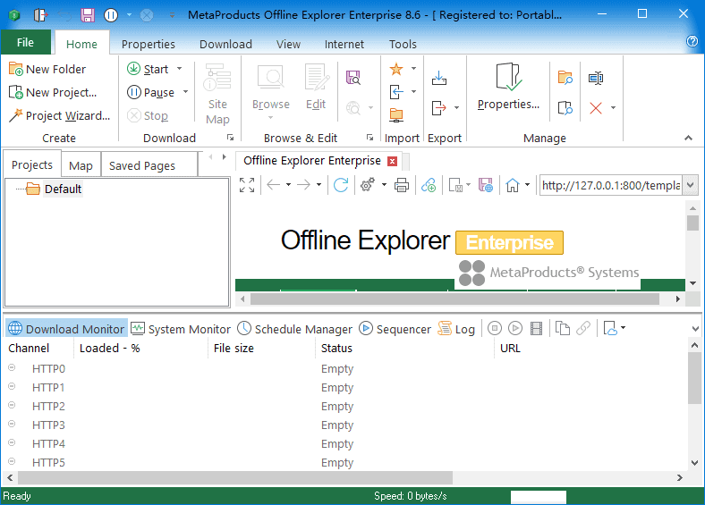 Offline Explorer(离线浏览工具) Enterprise v8.6.0.4976 便携版